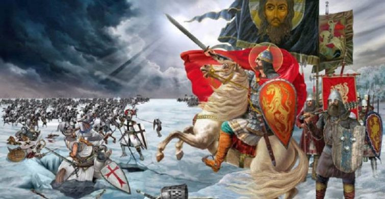 День победы русских воинов князя Александра Невского над немецкими рыцарями на Чудском озере отмечают 18 апреля 2023 года