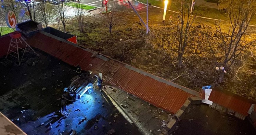 Воронка радиусом 20 метров: в центре Белгорода прогремел мощный взрыв