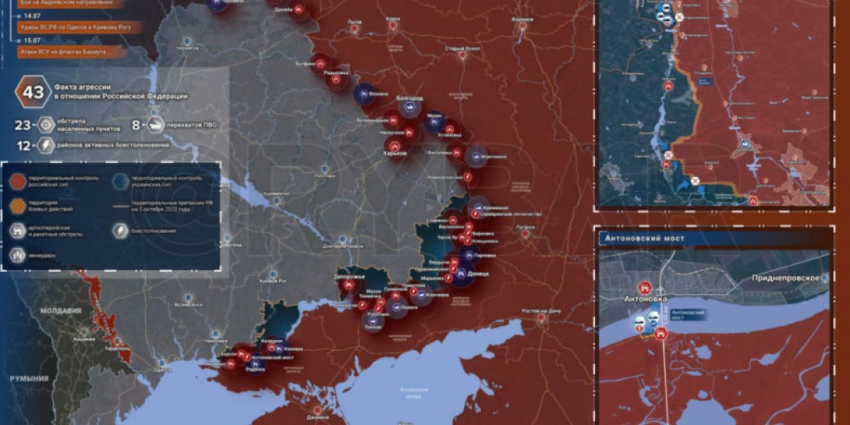Карта боевых действий 16 июля 2023 на Украине — последние новости фронта Донбасса сегодня, обзор событий. Итоги военной спецоперации России на Украине сейчас 16.07.2023