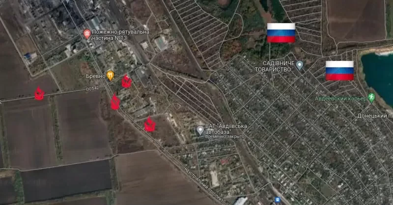 Свежая карта боёв за Авдеевку на 04.02.2024: обзор боевых действий на Авдеевском направлении