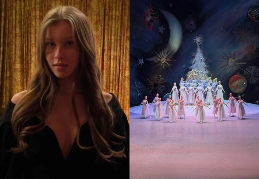 Анна Пересильд посетила "Щелкунчика" в Большом театре