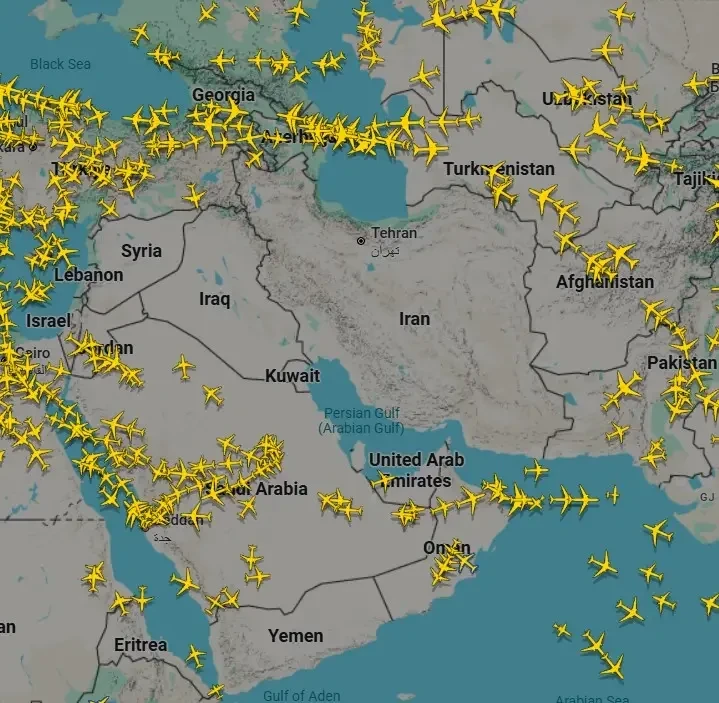 NYT: на Ближнем Востоке отменено около 2500 авиарейсов