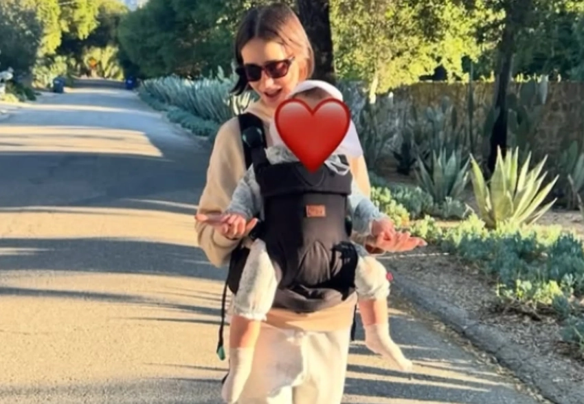 Лили Коллинз опубликовала редкие семейные фото с дочерью и мужем