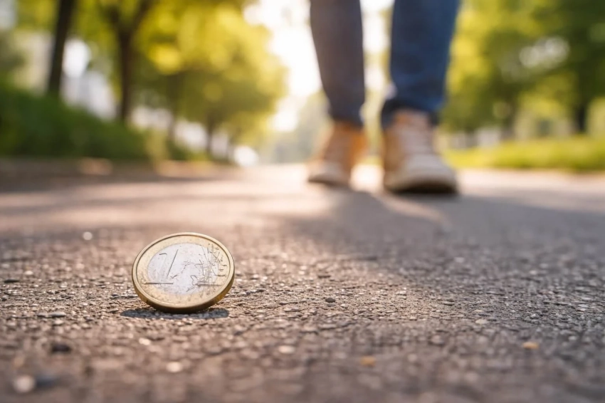 К чему неожиданно найти монетку на дороге