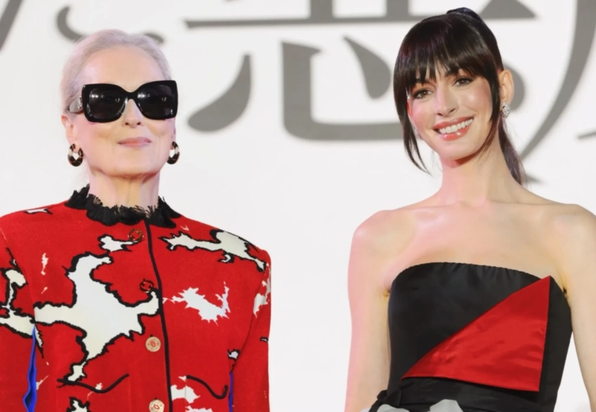 Мэрил Стрип и Энн Хэтэуэй посетили премьеру сиквела "Дьявол носит Prada" в Токио
